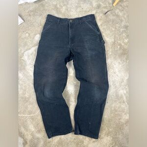 Vintage 32x32 Carhartt Carpenter Pants Black